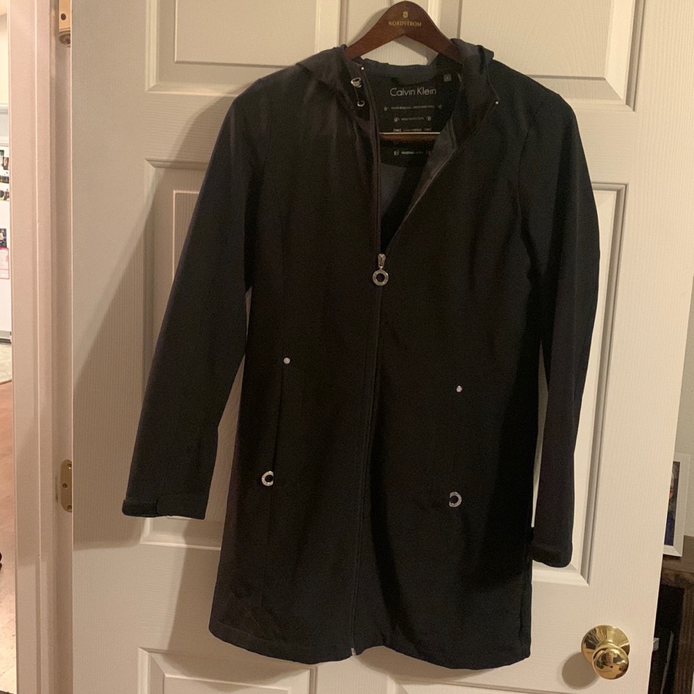 Women’s Black Calvin Klein jacket - long size S